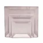 Thunder Group 29010BK Classic Black 10" x 10" Square Melamine Plate | Case of 12 — view 5