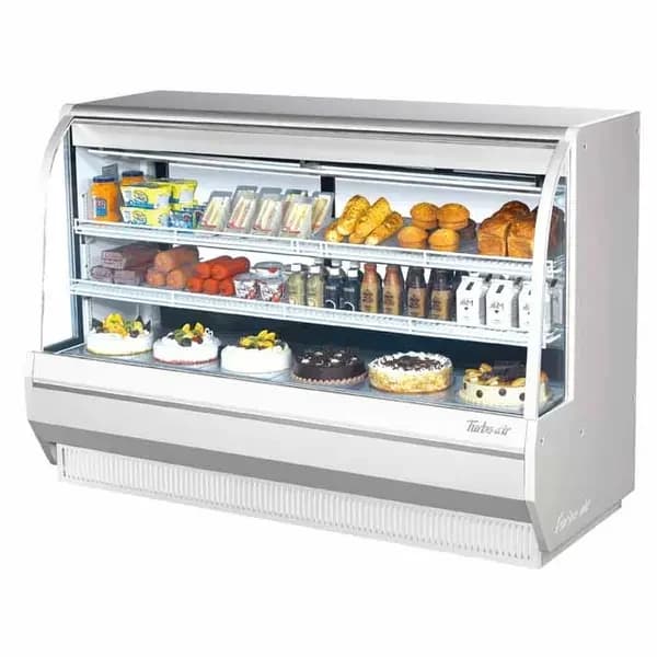 Turbo Air TCDD-72H-W-N Refrigerated White Deli Case 72-1/2"W — view 2
