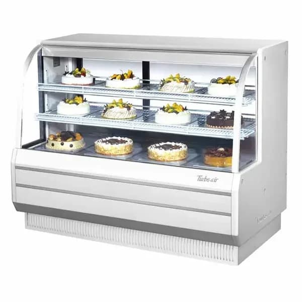 Turbo Air TCGB-60-W-N Refrigerated White Bakery Display Case 60-1/2"W — main image
