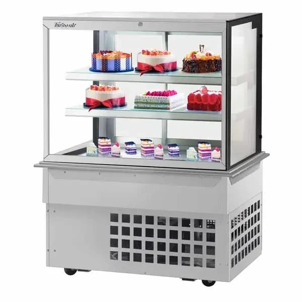 Turbo Air TBP48-54FDN-W Three Tier Refrigerated Drop In Bakery Display Case 48-7/8"W — main image