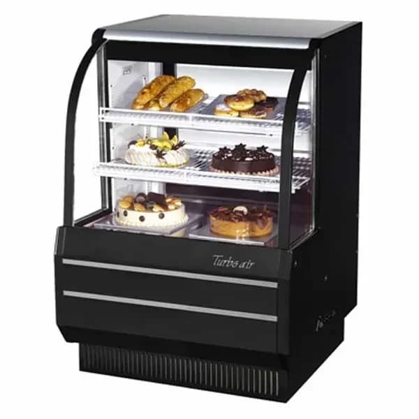 Turbo Air TCGB-36-B-N Refrigerated Black Bakery Display Case 36-1/2"W — view 2