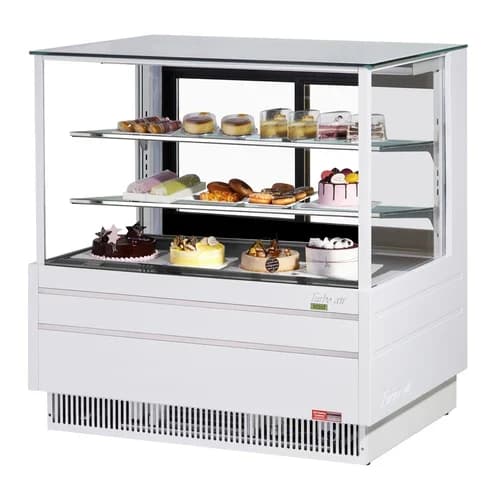 Turbo Air TCGB-48UF-W-N Refrigerated White Bakery Display Case 48-1/2"W — view 2