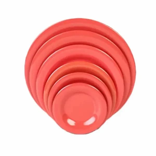 Thunder Group CR010RD Orange 10-1/2" Melamine Plate | Case of 12 — main image