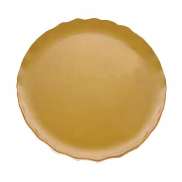 Thunder Group RF1016G Gold Pearl 16" Melamine Plate | Case of 2 — view 3