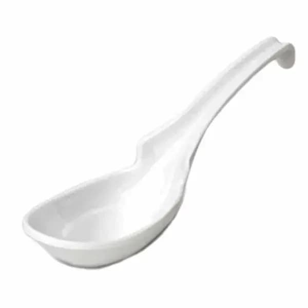 Thunder Group 7100TW Imperial White 1 oz. Melamine Soup Spoon | Case of 60 — view 2