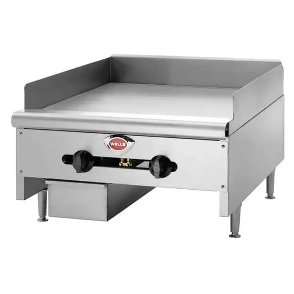 Wells HDG-3630G Heavy Duty 90,000 BTU Manual Control Gas Griddle 36"W — main image