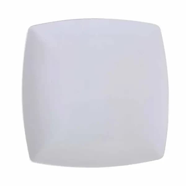 Thunder Group 29009WT Classic White 9" x 9" Square Melamine Plate | Case of 12 — main image