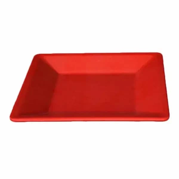 Thunder Group PS3208RD Passion Red 8-1/4" x 8-1/4" Square Melamine Plate | Case of 12 — main image