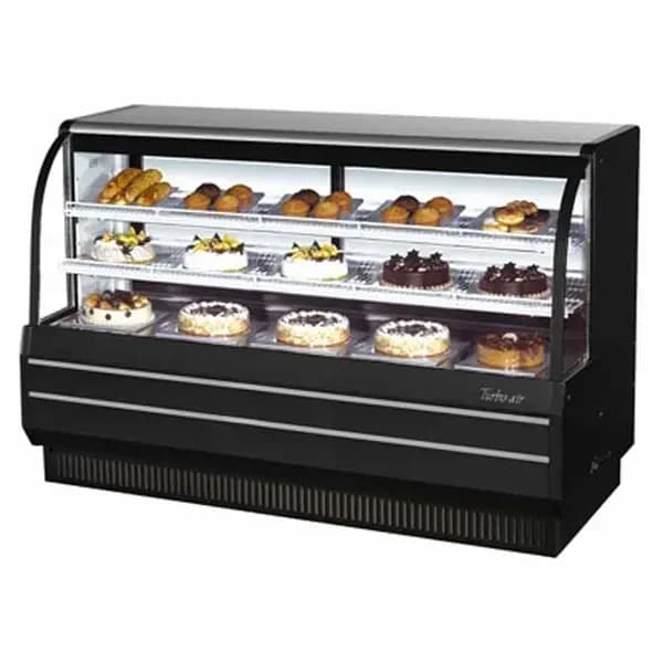 Turbo Air TCGB-72-B-N Refrigerated Black Bakery Display Case 72-1/2"W — view 2