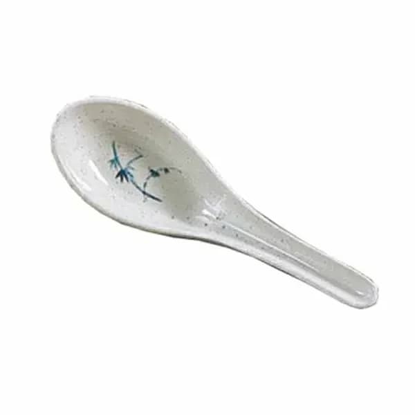 Thunder Group 7003BB Blue Bamboo 3/4 oz. Melamine Wonton Soup Spoon | Case of 60 — view 2