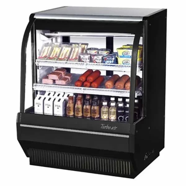Turbo Air TCDD-48H-B-N Refrigerated Black Deli Case 48-1/2"W — view 2
