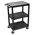 Toter UCF00-S0002 Heavy Duty 2-Flat Shelf 550 lb. Capacity Large Utility Cart — view 3