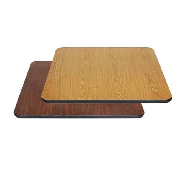 Modesto 36" Square Oak/Walnut Dual-Sided Table Top — main image