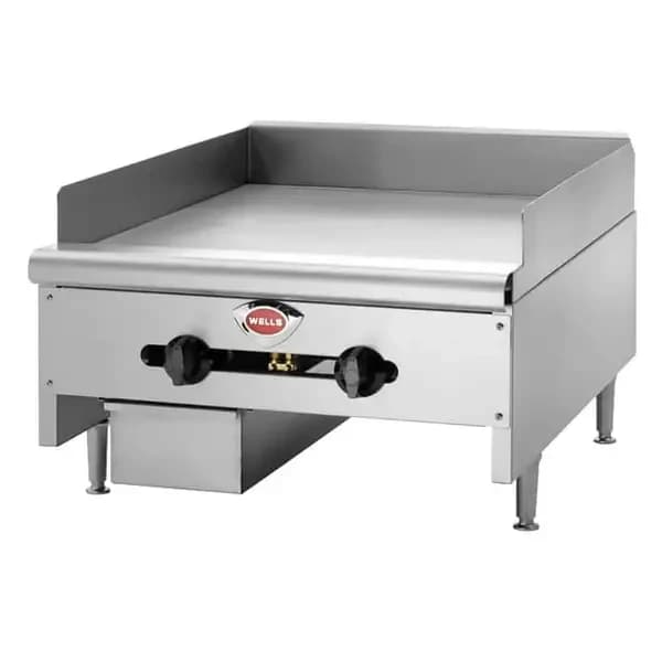 Wells HDG-6030G Heavy Duty 150,000 BTU Manual Control Gas Griddle 60"W — view 2