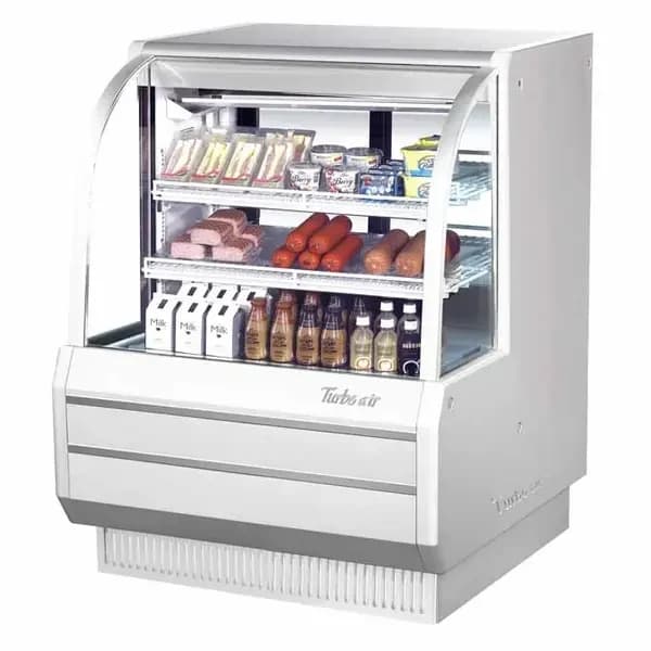 Turbo Air TCDD-48H-W-N Refrigerated White Deli Case 48-1/2"W — main image