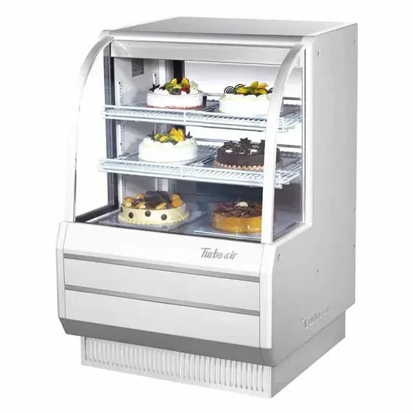 Turbo Air TCGB-36-W-N Refrigerated White Bakery Display Case 36-1/2"W — view 2