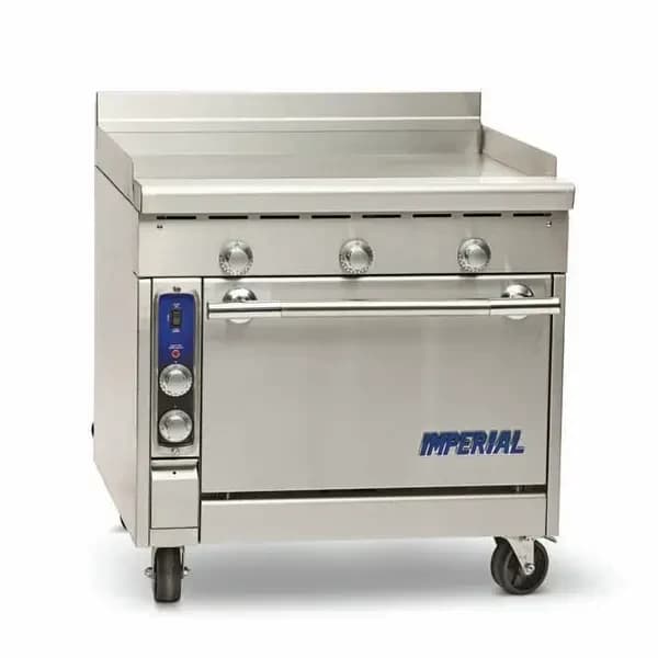 Imperial IHR-GT36-E-XB 208V, 1PH Electric Range with 36" Griddle-Storage Base 36"W — main image