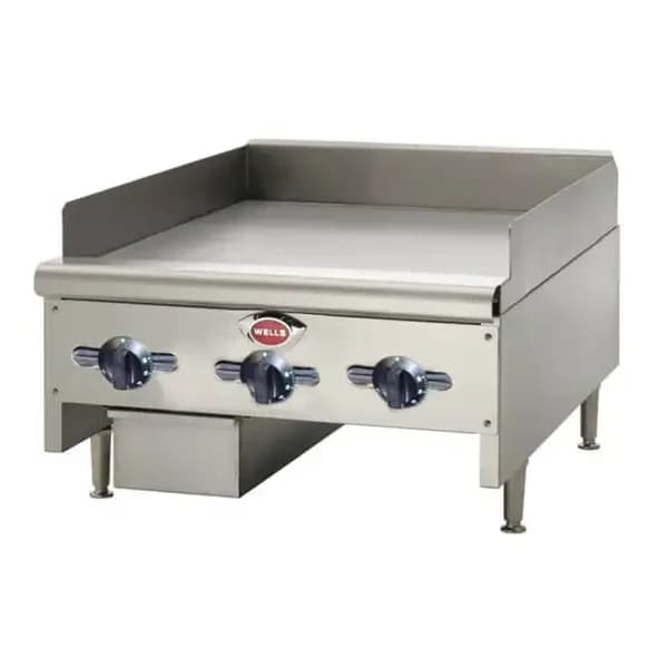 Wells HDTG-3630G Heavy Duty 90,000 BTU Thermostatic Control Gas Griddle 36"W — main image