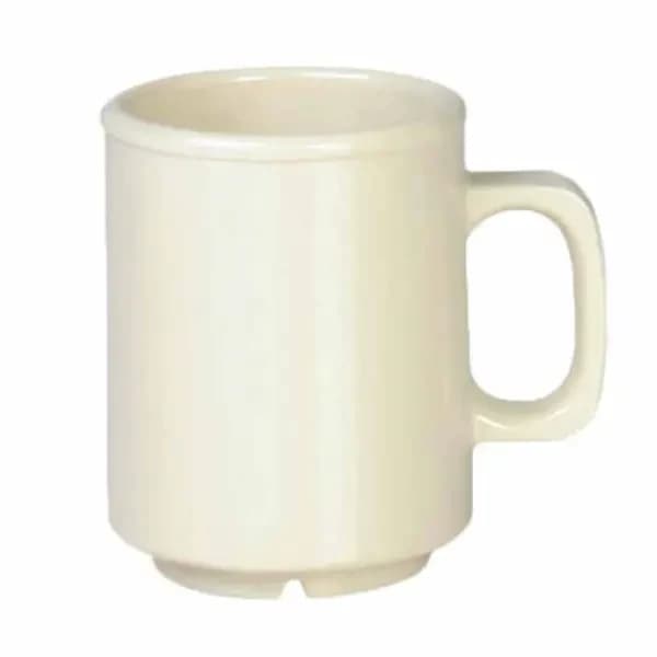 Thunder Group CR9010V Ivory 8 oz. Melamine Mug/Cup | Case of 12 — view 2