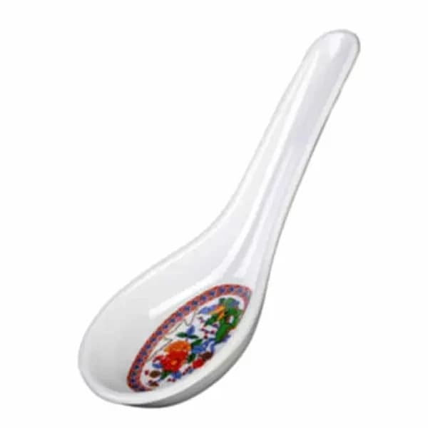 Thunder Group 7004TP Peacock 3/4 oz. Melamine Spoon | Case of 60 — view 2