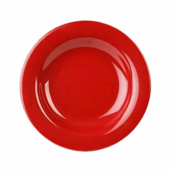 Thunder Group CR5809PR Pure Red 13 oz. Melamine Salad Bowl | Case of 12 — view 2