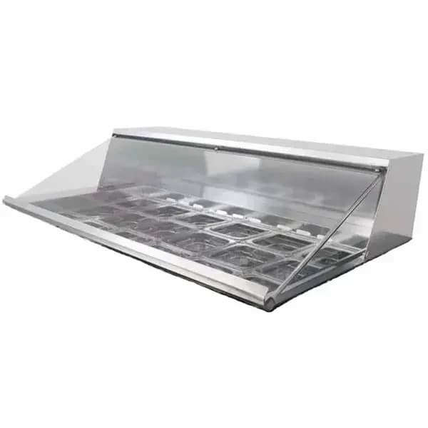 Turbo Air CL-72 Clear Lids (2) for Sandwich Prep Tables 72-5/8"W — main image