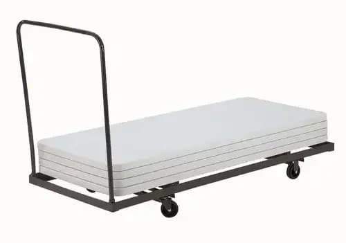 National Public Seating DY-3072 Folding Table Dolly - Horizontal Storage - Max 72"L — view 3