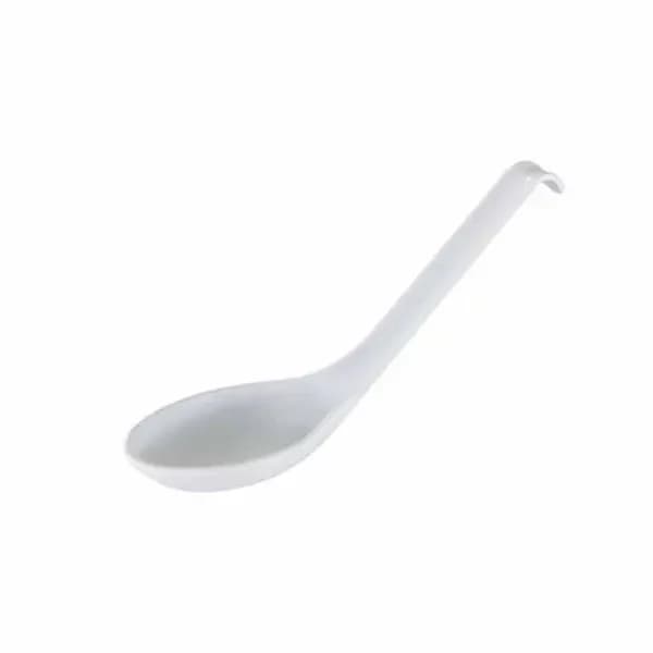 Thunder Group 7200WT Classic White 5/8 oz. Melamine Soup Spoon | Case of 60 — main image