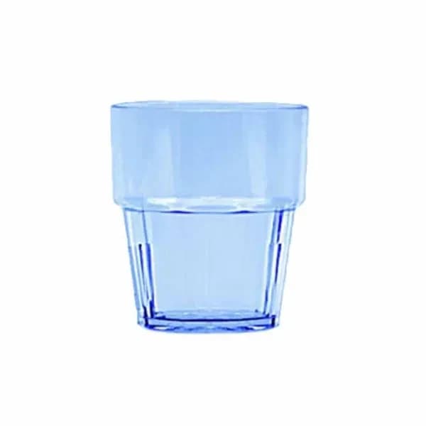 Thunder Group PLPCTB108BL 8 oz. Blue Polycarbonate Rocks Glass | Case of 12 — view 2