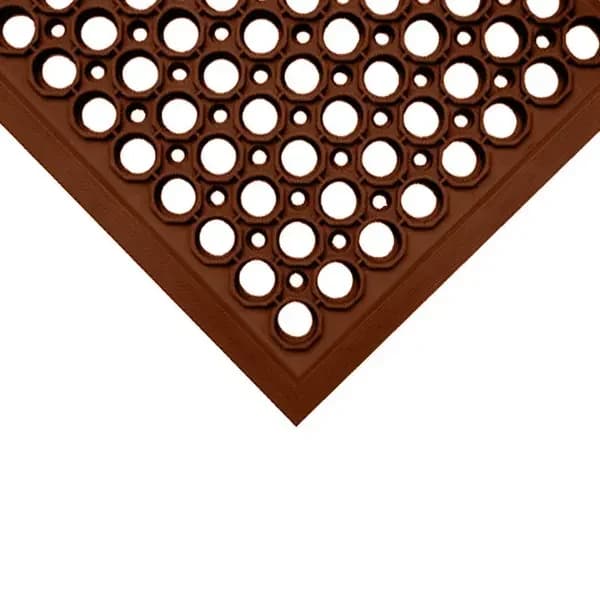 DRH110A-RED 3' x 5' Red Grease Resistant Kitchen Floor Mat with Beveled Edges — view 2