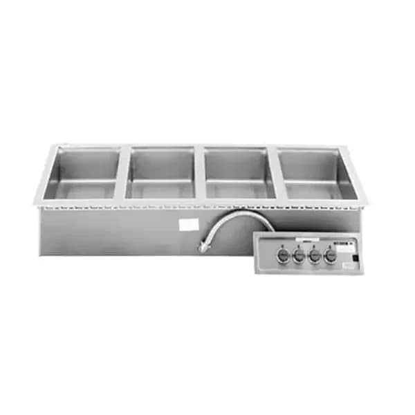 Wells MOD-400TDM 208/240V Drop-In 4-Well Warmer with Drain Manifold — view 2