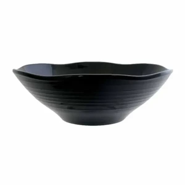 Thunder Group 39093BK Classic Black 45 oz. Melamine Soup Bowl | Case of 12 — view 2