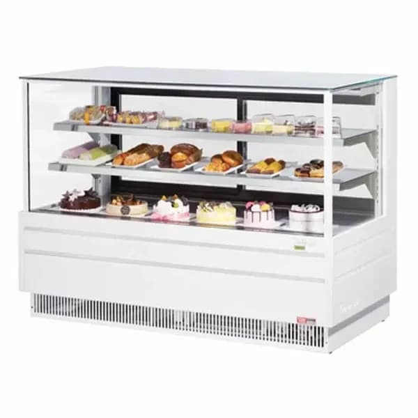 Turbo Air TCGB-60UF-W-N Refrigerated White Display Bakery Case 60-1/2"W — view 2
