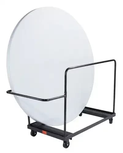 National Public Seating DY-71R Folding Table Dolly - Vertical Storage - 71"R Table — view 5