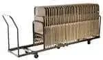 National Public Seating DY-50 Folding Chair Dolly - Vertical storage - 50 Chair Capacity — view 4