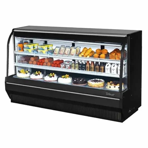 Turbo Air TCDD-96H-B-N Refrigerated Black Deli Case 96-1/2"W — main image