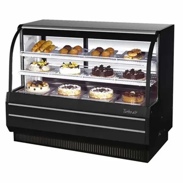 Turbo Air TCGB-60-B-N Refrigerated Black Bakery Display Case 60-1/2"W — main image