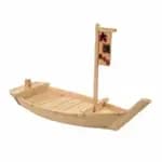 Thunder Group WOBOAT61 24" Wood Sushi Boat Display — view 3