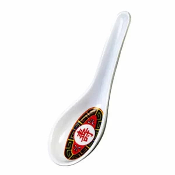 Thunder Group 7002TR Longevity 1/2 oz. Melamine Wonton Soup Spoon | Case of 60 — main image