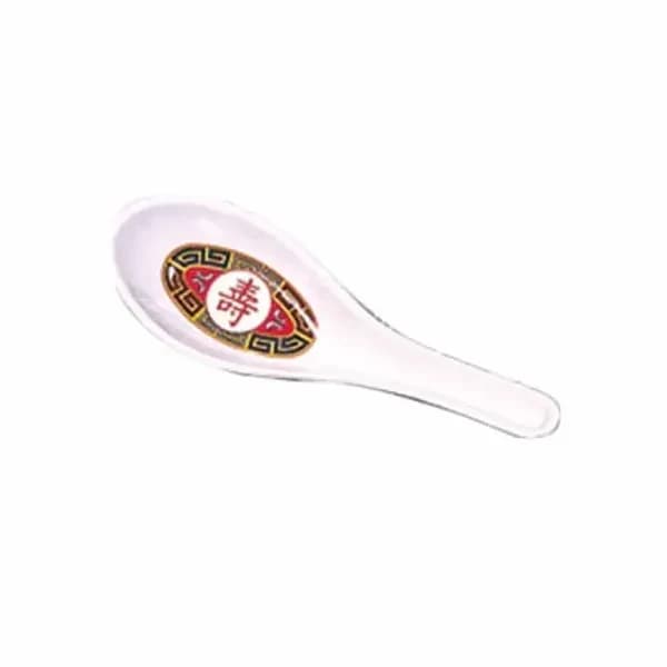 Thunder Group 7003R Longevity 3/4 oz. Melamine Wonton Soup Spoon | Case of 60 — view 2