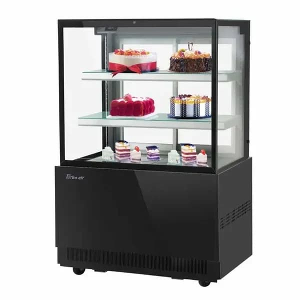 Turbo Air TBP36-54FN-B Refrigerated Black Bakery Display Case 35-3/8"W — view 2