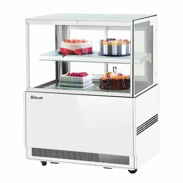 Turbo Air TBP36-46FN-W Refrigerated White Bakery Display Case 35-3/8"W — main image