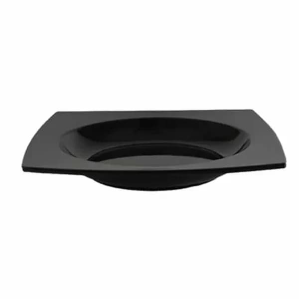 Thunder Group 63010BK Classic Black 22 oz. Square Melamine Bowl | Case of 12 — main image