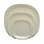 Thunder Group PS3204RD Passion Red 4" x 4" Square Melamine Plate | Case of 12 — view 9