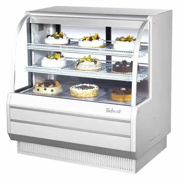 Turbo Air TCGB-48-W-N Refrigerated White Bakery Display Case 48-1/2"W — main image