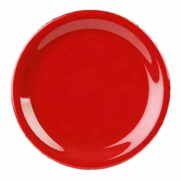 Thunder Group CR107PR Pure Red 7-1/4" Melamine Plate | Case of 12 — view 3