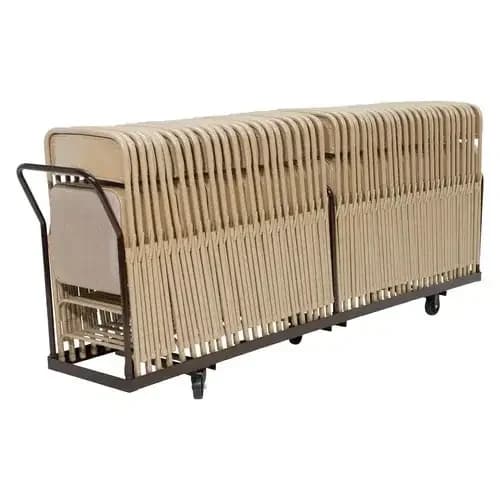 National Public Seating DY-50 Folding Chair Dolly - Vertical storage - 50 Chair Capacity — view 3