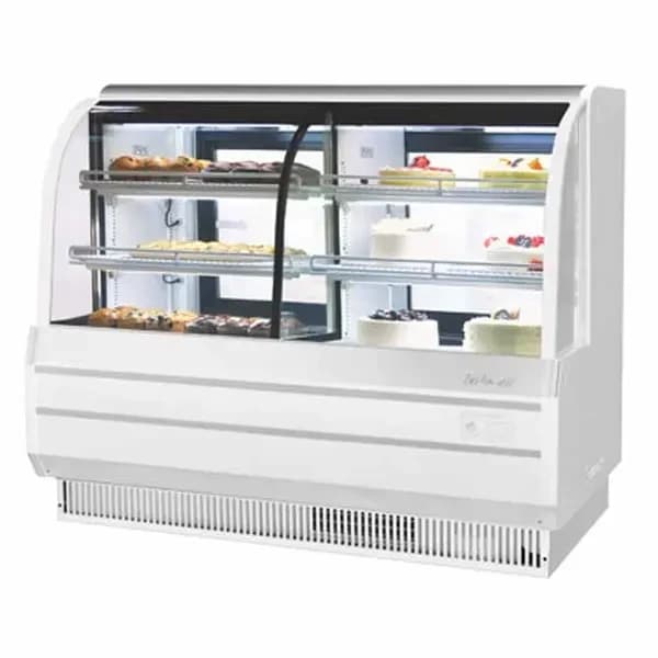 Turbo Air TCGB-60CO-W-N Combination Refrigerated/Dry White Bakery Display Case 60-1/2"W — view 2