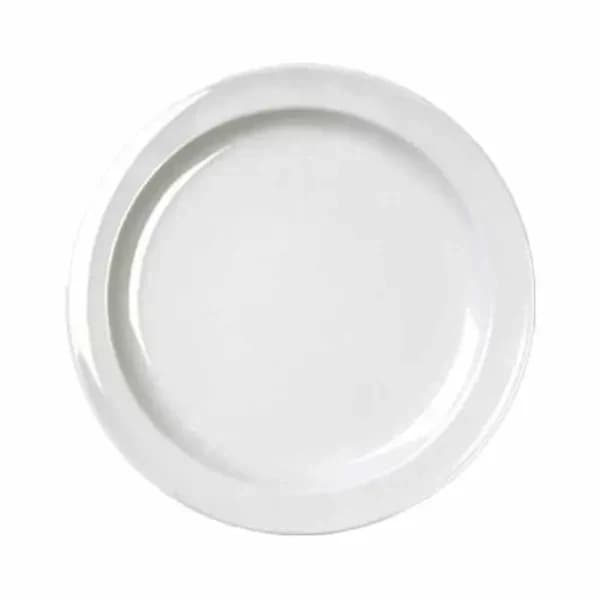 Thunder Group NS105W NuStone White 5-1/2" Melamine Plate | Case of 12 — main image