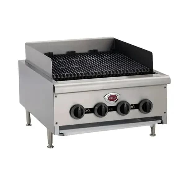 Wells HDCB-1230G Heavy Duty 40,000 BTU Radiant Gas Charbroiler 14"W — view 2